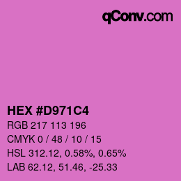 Farbcode: HEX #D971C4 | qconv.com