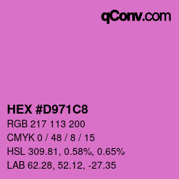 Color code: HEX #D971C8 | qconv.com