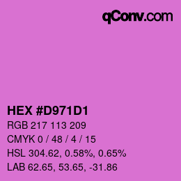 Color code: HEX #D971D1 | qconv.com