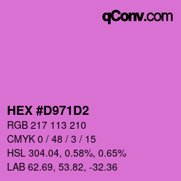 Color code: HEX #D971D2 | qconv.com
