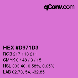 Color code: HEX #D971D3 | qconv.com