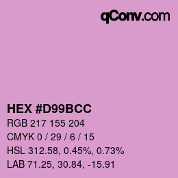 Color code: HEX #D99BCC | qconv.com