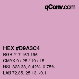 Color code: HEX #D9A3C4 | qconv.com