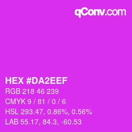 Color code: HEX #DA2EEF | qconv.com