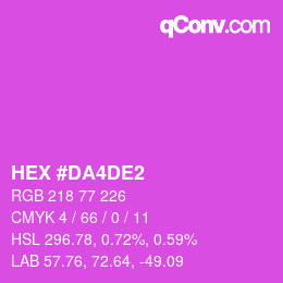 Color code: HEX #DA4DE2 | qconv.com