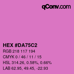 Color code: HEX #DA75C2 | qconv.com