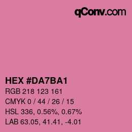 カラーコード: HEX #DA7BA1 | qconv.com