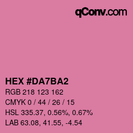 Color code: HEX #DA7BA2 | qconv.com