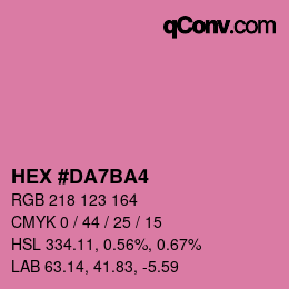 Color code: HEX #DA7BA4 | qconv.com