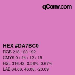 Color code: HEX #DA7BC0 | qconv.com