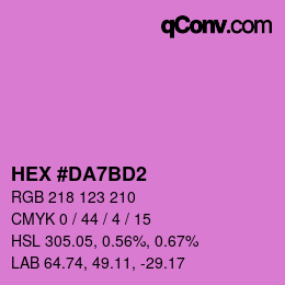 Color code: HEX #DA7BD2 | qconv.com