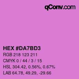 Color code: HEX #DA7BD3 | qconv.com