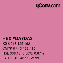 Color code: HEX #DA7DA2 | qconv.com