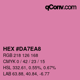 Color code: HEX #DA7EA8 | qconv.com