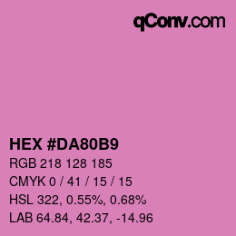 Color code: HEX #DA80B9 | qconv.com