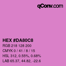 Color code: HEX #DA80C8 | qconv.com