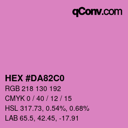 Color code: HEX #DA82C0 | qconv.com