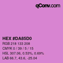 Color code: HEX #DA85D0 | qconv.com