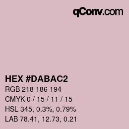 カラーコード: HEX #DABAC2 | qconv.com