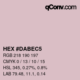 カラーコード: HEX #DABEC5 | qconv.com