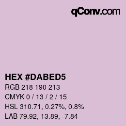 カラーコード: HEX #DABED5 | qconv.com