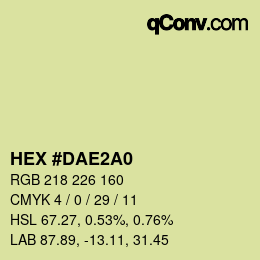 Color code: HEX #DAE2A0 | qconv.com