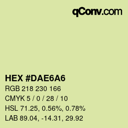 Color code: HEX #DAE6A6 | qconv.com