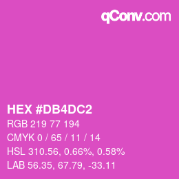 カラーコード: HEX #DB4DC2 | qconv.com