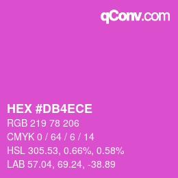 カラーコード: HEX #DB4ECE | qconv.com