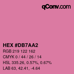 Color code: HEX #DB7AA2 | qconv.com