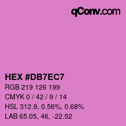 Color code: HEX #DB7EC7 | qconv.com