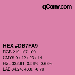 Color code: HEX #DB7FA9 | qconv.com