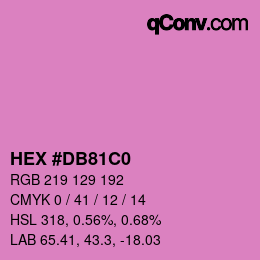Color code: HEX #DB81C0 | qconv.com