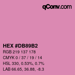 Color code: HEX #DB89B2 | qconv.com