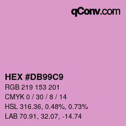 Color code: HEX #DB99C9 | qconv.com