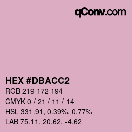 カラーコード: HEX #DBACC2 | qconv.com
