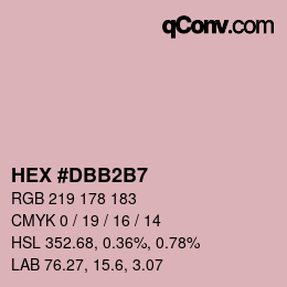 Color code: HEX #DBB2B7 | qconv.com