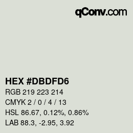 カラーコード: HEX #DBDFD6 | qconv.com