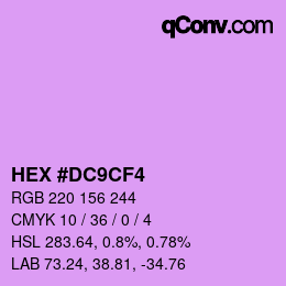 Color code: HEX #DC9CF4 | qconv.com