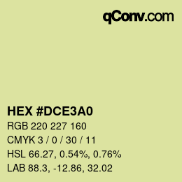 カラーコード: HEX #DCE3A0 | qconv.com