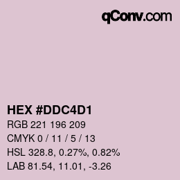 Color code: HEX #DDC4D1 | qconv.com