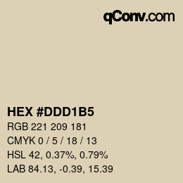 カラーコード: HEX #DDD1B5 | qconv.com