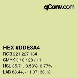 カラーコード: HEX #DDE3A4 | qconv.com