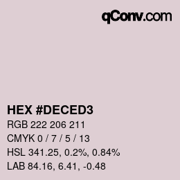 Color code: HEX #DECED3 | qconv.com