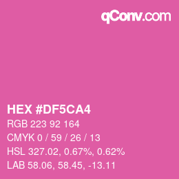 カラーコード: HEX #DF5CA4 | qconv.com