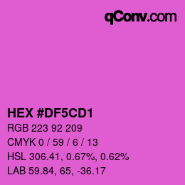 Color code: HEX #DF5CD1 | qconv.com