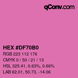 Color code: HEX #DF70B0 | qconv.com