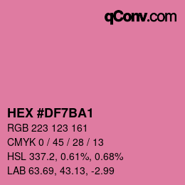 Color code: HEX #DF7BA1 | qconv.com