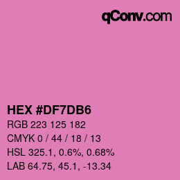 Color code: HEX #DF7DB6 | qconv.com