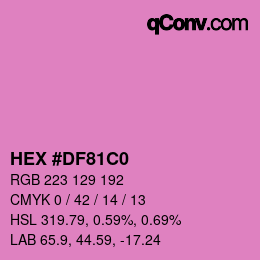 Color code: HEX #DF81C0 | qconv.com